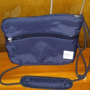 Nylon Crossbody Bag - Navy Blue